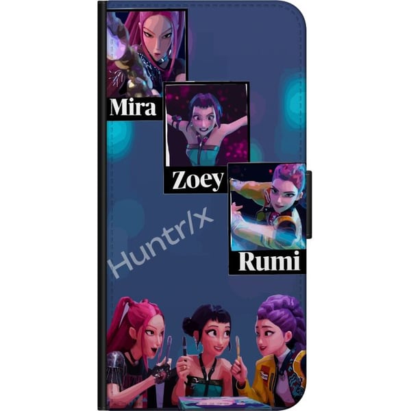 Kompatibelt Lommeboketui til OnePlus 9 Pro K-pop Mira Zoey Rumi – Fargerike karakterer i futuristisk illustrasjon
