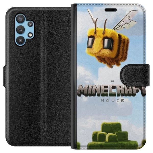 Kompatibelt Plånboksfodral till Samsung Galaxy A32 5G A Minecraft Movie Kompatibelt Plånboksfodral till Samsung Galaxy A32 5G A Minecraft Movie