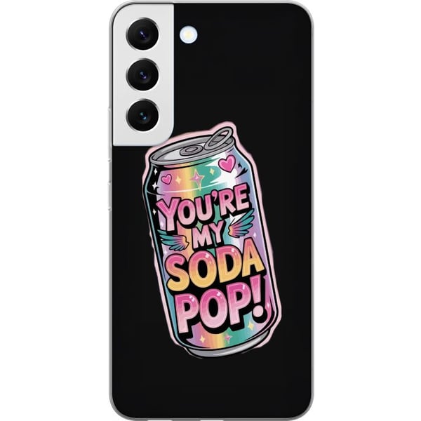 Kompatibelt Mobilskal till Samsung Galaxy S22 5G Youre My Soda Pop kawaii pastell regnbåge hjärtan glittrig design