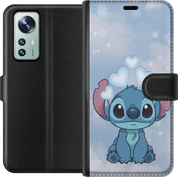 Kompatibel Tegnebogsetui til Xiaomi 12 Stitch Hoppende Glæde - Sjovt Design til Gave