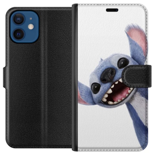 Kompatibel Tegnebogsetui til Apple iPhone 12 mini Lilo & Stitch