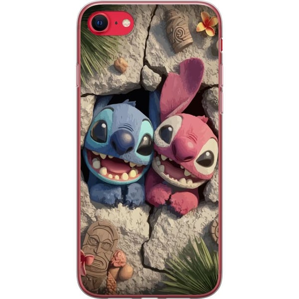 Kompatibelt Mobilskal till Apple iPhone 8 Stitch Angel Lilo & Stitch Motiv Disney Kärlek Seriefigur Populär Blå Alien Rolig Disneyfilm