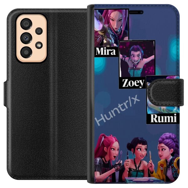 Yhteensopiva Lompakkokotelo Samsung Galaxy A33 5G K-pop Mira Zoey Rumi – Värikkäät hahmot futuristisessa kuvituksessa