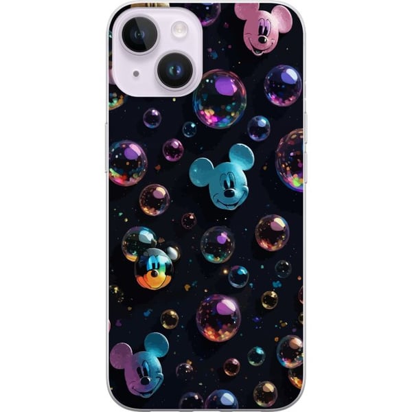 Yhteensopiva Puhelinkuori Apple iPhone 14 Plus Musse Pigg Disney Bubblor Design Roligt Motiv Populär