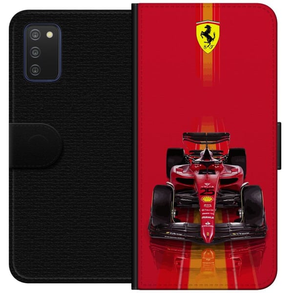Kompatibelt Lommeboketui til Samsung Galaxy A03s Rød formelbil i ikonisk racingdesign med sporty presisjon