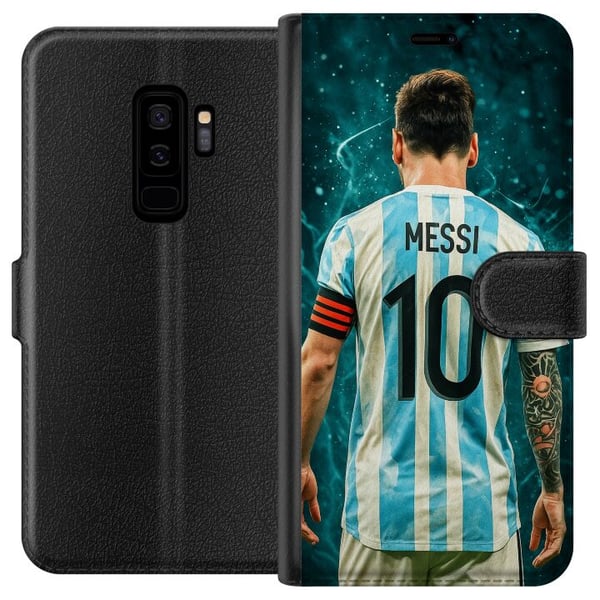 Kompatibelt Plånboksfodral till Samsung Galaxy S9+ Messi Kompatibelt Plånboksfodral till Samsung Galaxy S9+ Messi
