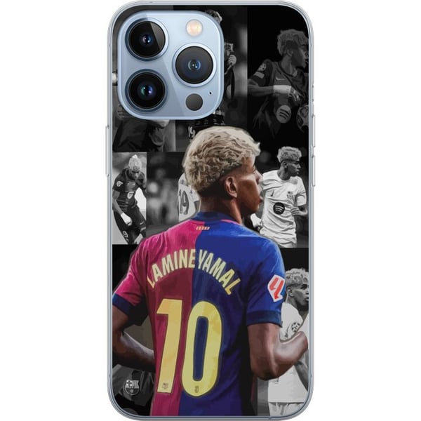 Kompatibelt Mobildeksel til Apple iPhone 13 Pro FCB Yamal Barcelona fremtidens fotballstjerne