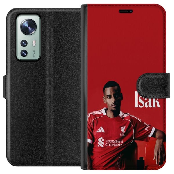 Yhteensopiva Lompakkokotelo Xiaomi 12 Alexander Isak jalkapallojuliste Liverpool-paita Ruotsin maajoukkue hyökkääjä Valioliiga kärkipelaaja suunnitte