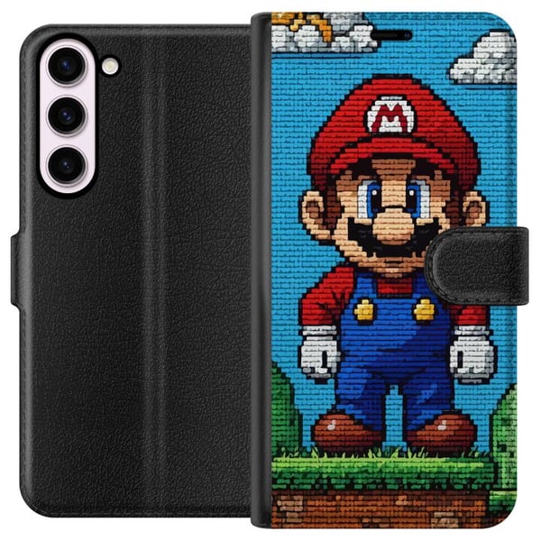 Yhteensopiva Lompakkokotelo Samsung Galaxy S23+ Nintendo Super Mario juliste retro pelaaminen 8bit pikselitaide peli klassinen pelisankari seinämaala