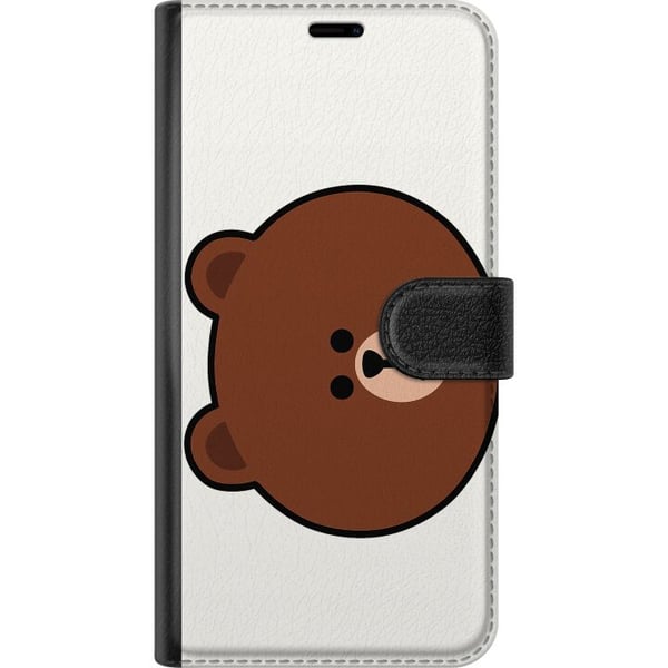 Kompatibelt Plånboksfodral till Samsung Galaxy A32 5G line friends brown