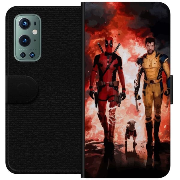 Kompatibelt Lommeboketui til OnePlus 9 Pro Wolverine Deadpool