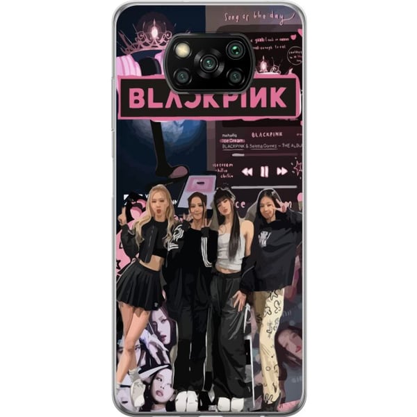 Kompatibelt Mobilskal till Xiaomi Poco X3 NFC BLACKPINK collage med musikspelare modeestetik rosa svart K pop design