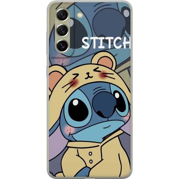 Kompatibel Mobilcover til Samsung Galaxy S21 FE 5G Disney Stitch blå alien med skildpadde figur