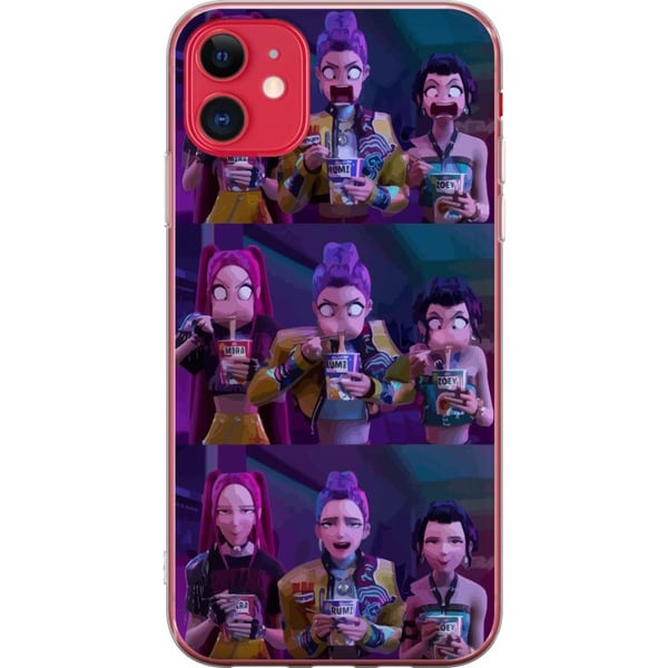 Kompatibelt Mobildeksel til Apple iPhone 11 Samlefigur KPop Demon Hunters mørk stil