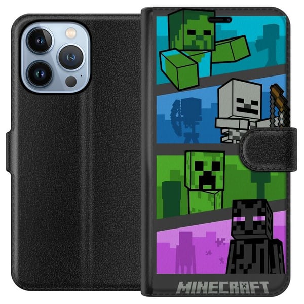 Yhteensopiva Lompakkokotelo Apple iPhone 13 Pro Minecraft Yhteensopiva Lompakkokotelo Apple iPhone 13 Pro Minecraft