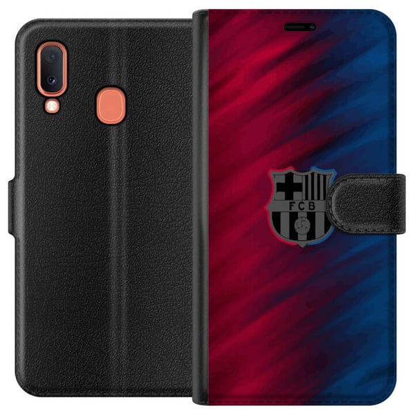 Kompatibelt Plånboksfodral till Samsung Galaxy A20e FC Barcelona Kompatibelt Plånboksfodral till Samsung Galaxy A20e FC Barcelona