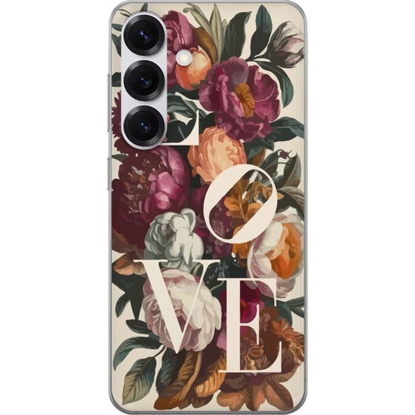 Kompatibelt Mobilskal till Samsung Galaxy S25 Love blommotiv med pioner i vintage stil romantisk varm design för dig som älskar klassisk skönhet Kompatibelt Mobilskal till Samsung Galaxy S25 Love blommotiv med pioner i vintage stil romantisk varm design för dig som älskar klassisk skönhet
