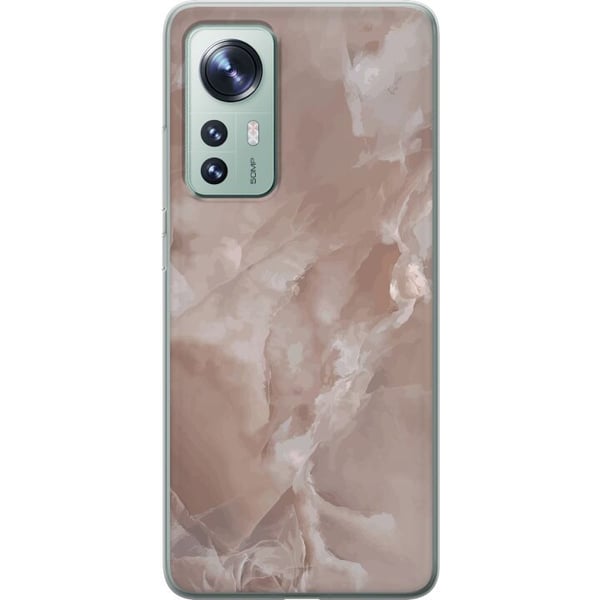 Yhteensopiva Puhelinkuori Xiaomi 12 Marmori Vaaleanpunainen