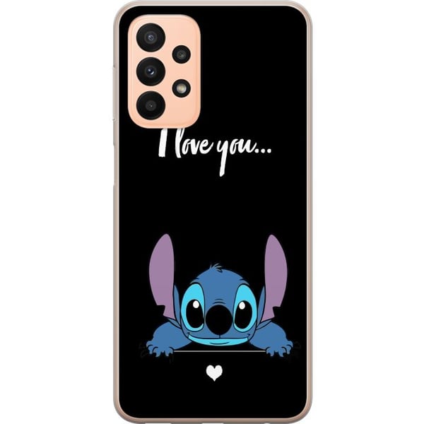 Kompatibel Mobilcover til Samsung Galaxy A23 Stitch Jeg Elsker Dig