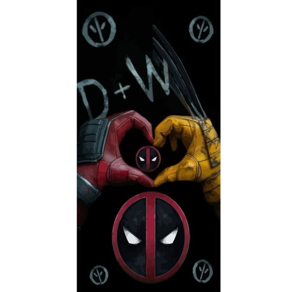 Yhteensopiva Lompakkokotelo Apple iPhone 13 Pro Deadpool & Wolverine Rakkaus