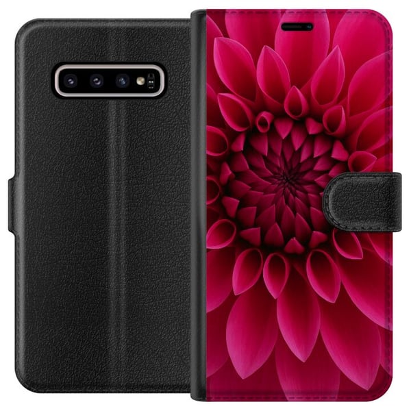 Kompatibelt Plånboksfodral till Samsung Galaxy S10+ Rosecore