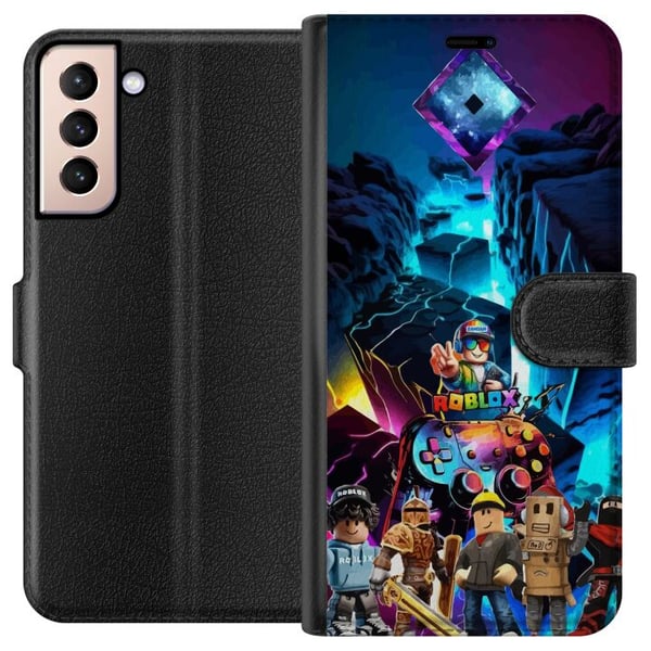 Kompatibelt Lommeboketui til Samsung Galaxy S21 Roblox futuristisk neonverden med spillkontrollere, karakterer og lyseffekter – perfekt for alle gami Kompatibelt Lommeboketui til Samsung Galaxy S21 Roblox futuristisk neonverden med spillkontrollere, karakterer og lyseffekter – perfekt for alle gami