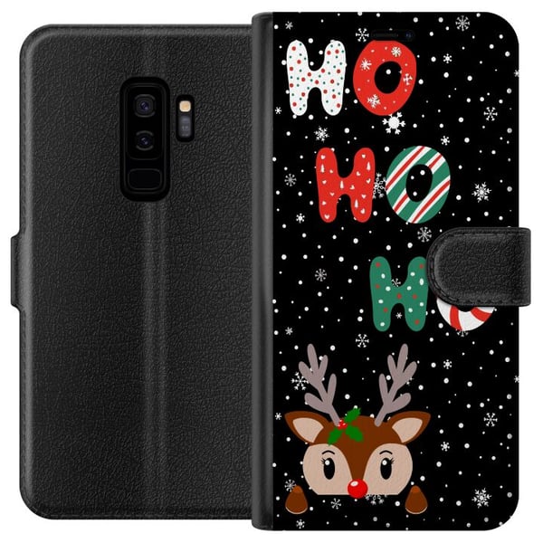 Kompatibelt Plånboksfodral till Samsung Galaxy S9+ HO HO HO Kompatibelt Plånboksfodral till Samsung Galaxy S9+ HO HO HO