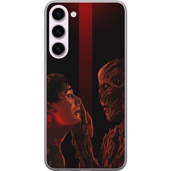 Yhteensopiva Puhelinkuori Samsung Galaxy S23+ Synkkä fantasiakuvitus, joka kuvaa ihmisen ja hirviön kohtaamista vahvan dramaattisesti