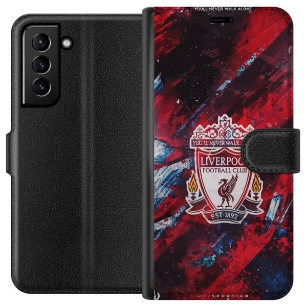 Kompatibelt Lommeboketui til Samsung Galaxy S21+ 5G Liverpool Kompatibelt Lommeboketui til Samsung Galaxy S21+ 5G Liverpool