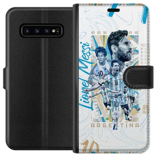 Kompatibelt Lommeboketui til Samsung Galaxy S10 Lionel Messi