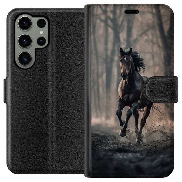 Kompatibel Tegnebogsetui til Samsung Galaxy S23 Ultra Løbende Hest Kompatibel Tegnebogsetui til Samsung Galaxy S23 Ultra Løbende Hest