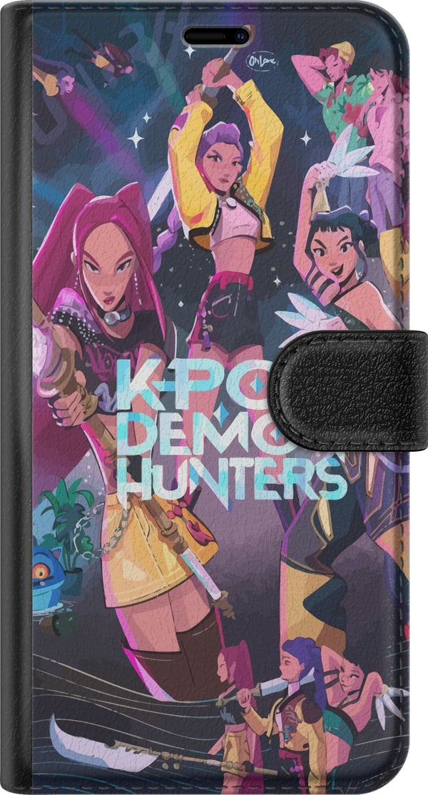Yhteensopiva Lompakkokotelo Samsung Galaxy A32 5G K-pop-demoninmetsästäjät Täyden joukkueen taistelu Idolit Taikamiekat Kosminen hehku