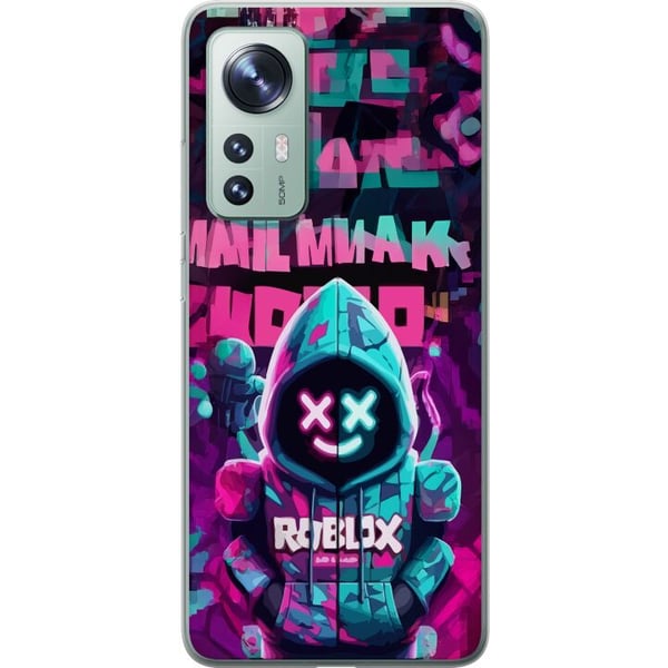 Kompatibelt Mobildeksel til Xiaomi 12 Neon Gamer kult spillmotiv med hette, neonlys og futuristisk gamingstil