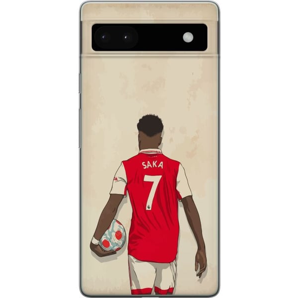 Yhteensopiva Puhelinkuori Google Pixel 6a Arsenal FC Jalkapallo Arsenal FC Motiivi Pelaaja Premier League Englanti Suosittu Urheilulaji Jalkapallotäh