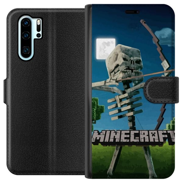 Kompatibel Tegnebogsetui til Huawei P30 Pro A Minecraft Movie