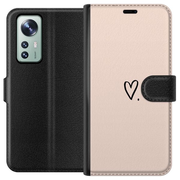 Kompatibelt Lommeboketui til Xiaomi 12 Hjerte