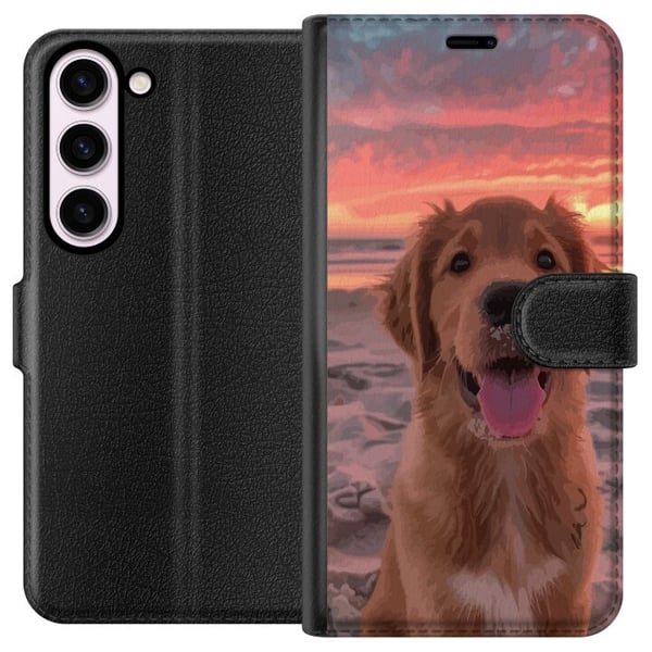 Kompatibel Tegnebogsetui til Samsung Galaxy S23 Hund Kompatibel Tegnebogsetui til Samsung Galaxy S23 Hund