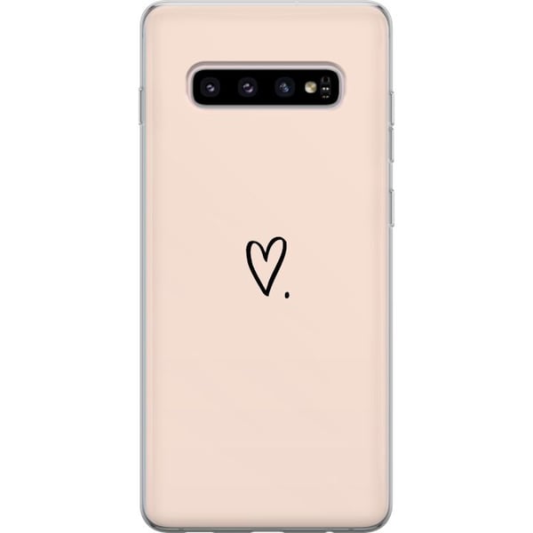 Kompatibelt Mobilskal till Samsung Galaxy S10+ Hjärta