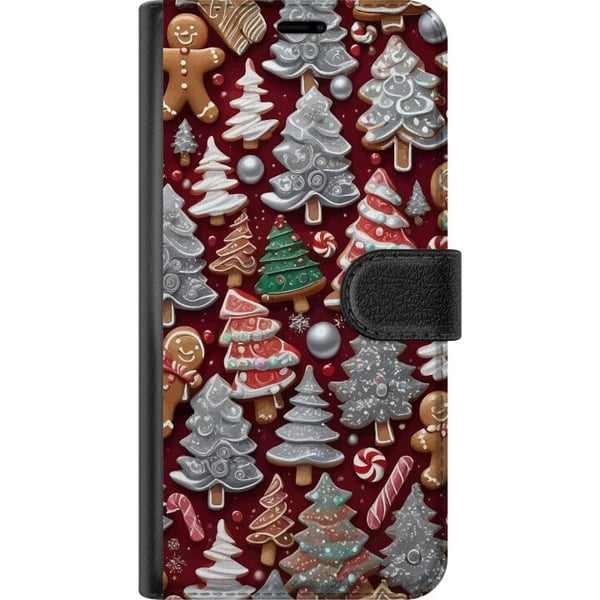 Yhteensopiva Lompakkokotelo Samsung Galaxy S21 joulukeksit joulukakut piparkakut kuuset piparkakut joulukuvio karkkikeppi joulukuusi design