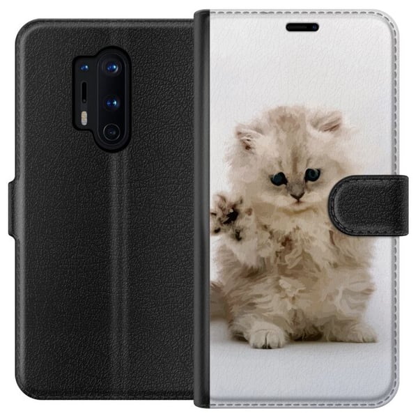 Yhteensopiva Lompakkokotelo OnePlus 8 Pro Kissa