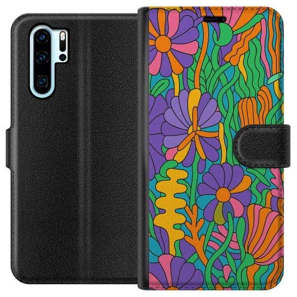 Kompatibel Tegnebogsetui til Huawei P30 Pro Farveeksplosion Kompatibel Tegnebogsetui til Huawei P30 Pro Farveeksplosion