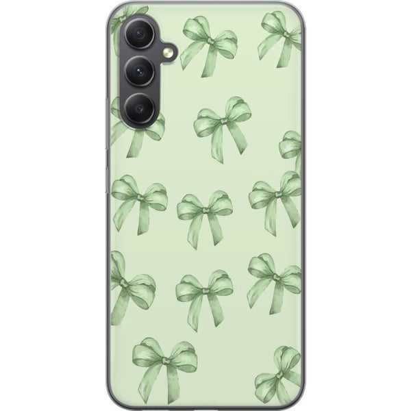 Kompatibel Mobilcover til Samsung Galaxy S23 FE Grønne rosetter mønster sødt pastel sløjfemønster sømløst gavebånd æstetisk baggrund motiv plakat Kompatibel Mobilcover til Samsung Galaxy S23 FE Grønne rosetter mønster sødt pastel sløjfemønster sømløst gavebånd æstetisk baggrund motiv plakat