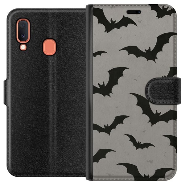 Kompatibelt Lommeboketui til Samsung Galaxy A20e Flutterprint Kompatibelt Lommeboketui til Samsung Galaxy A20e Flutterprint