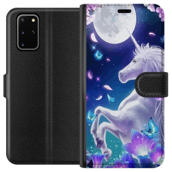 Kompatibelt Plånboksfodral till Samsung Galaxy S20+ Unicorn Kompatibelt Plånboksfodral till Samsung Galaxy S20+ Unicorn