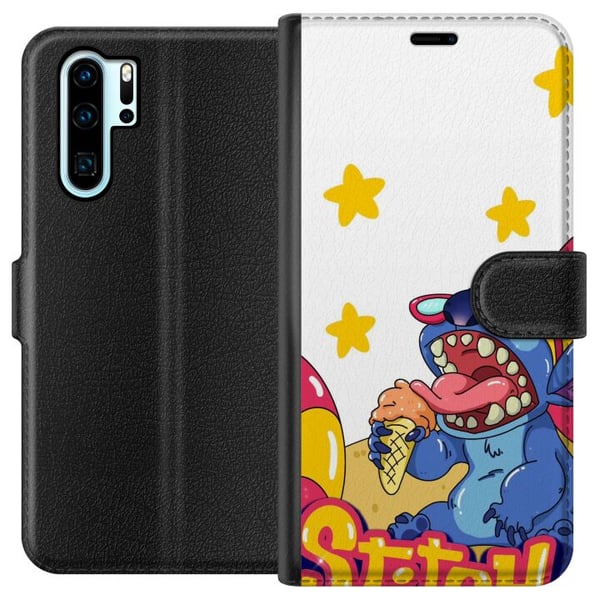 Yhteensopiva Lompakkokotelo Huawei P30 Pro Stitch Glass