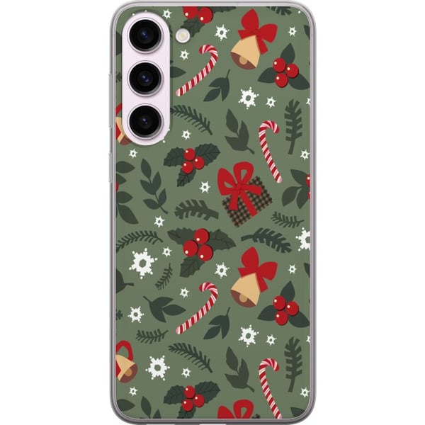 Kompatibel Mobilcover til Samsung Galaxy S23+ Glædelig Jul mønster