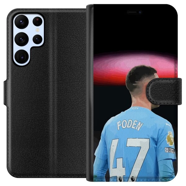 Kompatibel Tegnebogsetui til Samsung Galaxy S22 Ultra 5G Phil Foden
