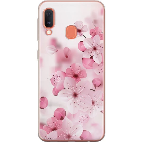 Kompatibel Mobilcover til Samsung Galaxy A20e Kirsebærblomst