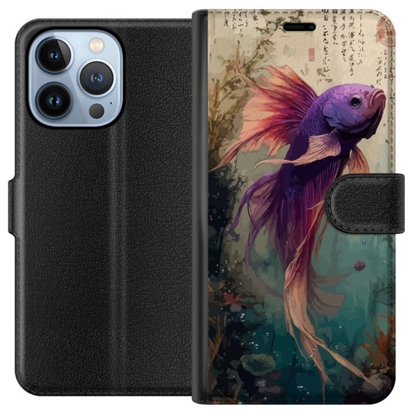Yhteensopiva Lompakkokotelo Apple iPhone 13 Pro Aasialainen koikala japanilainen akvaario