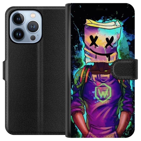 Kompatibel Tegnebogsetui til Apple iPhone 13 Pro Fortnite Marshmello